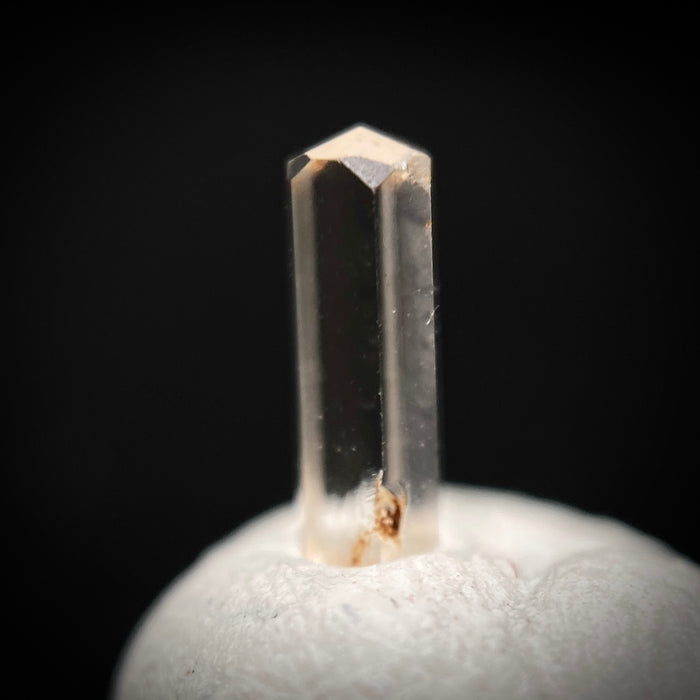 0.25 carat Burmese phenakite drill bit crystal for sale, glass clear, natural termination available at sanctuaryofstones.com photo 5