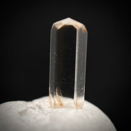 0.25 carat Burmese phenakite drill bit crystal for sale, glass clear, natural termination available at sanctuaryofstones.com photo 7