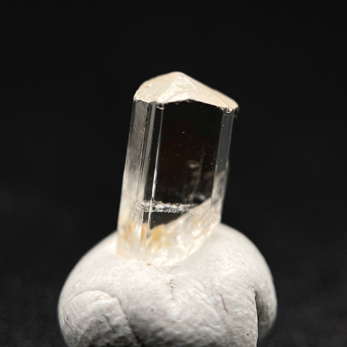 0.705 carat Burmese phenakite drill bit crystal for sale, glass clear, natural termination available at sanctuaryofstones.com photo 5