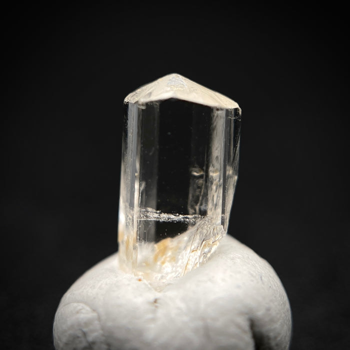 0.705 carat Burmese phenakite drill bit crystal for sale, glass clear, natural termination available at sanctuaryofstones.com photo 6