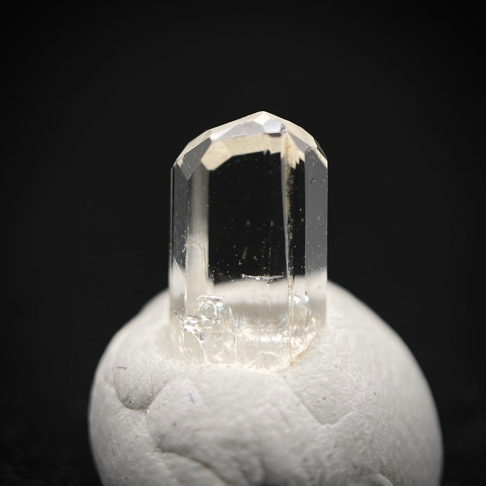 0.72 carat Burmese phenakite drill bit crystal for sale, glass clear, natural termination available at sanctuaryofstones.com photo 5