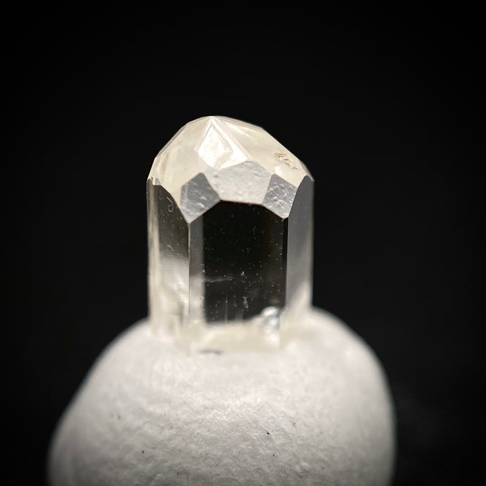 0.72 carat Burmese phenakite drill bit crystal for sale, glass clear, natural termination available at sanctuaryofstones.com photo 7