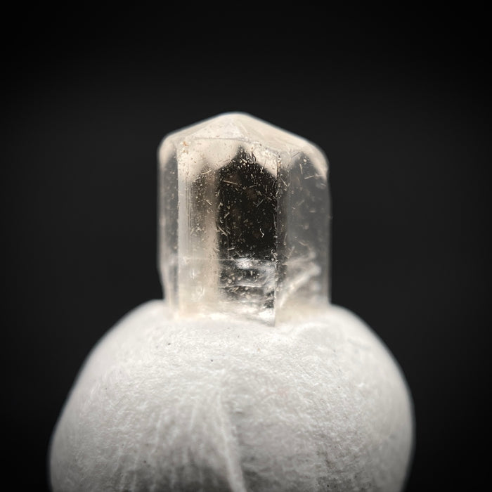 0.725 carat Burmese phenakite drill bit crystal for sale, glass clear, natural termination available at sanctuaryofstones.com photo 5