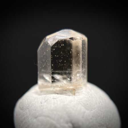 0.725 carat Burmese phenakite drill bit crystal for sale, glass clear, natural termination available at sanctuaryofstones.com photo 7