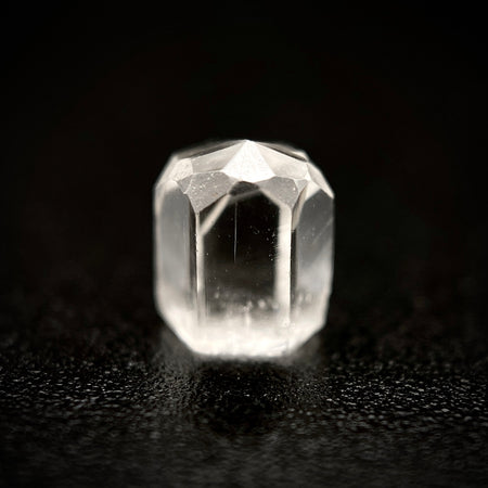 0.73 carat Burmese phenakite drill bit crystal for sale, glass clear, natural termination available at sanctuaryofstones.com photo 2