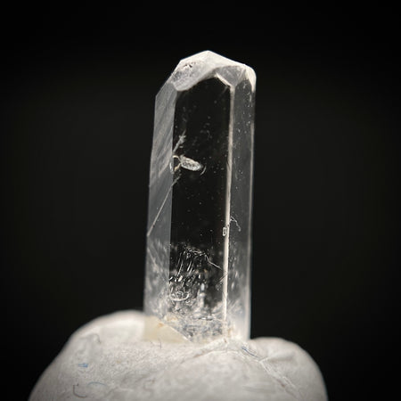 0.735 carat Burmese phenakite drill bit crystal for sale, glass clear, natural termination available at sanctuaryofstones.com photo 2