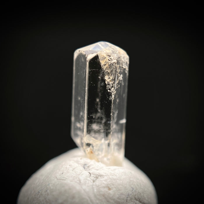 0.765 carat Burmese phenakite drill bit crystal for sale, glass clear, natural termination available at sanctuaryofstones.com photo 9
