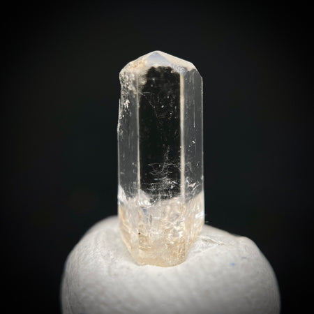 0.765 carat Burmese phenakite drill bit crystal for sale, glass clear, natural termination available at sanctuaryofstones.com photo 2