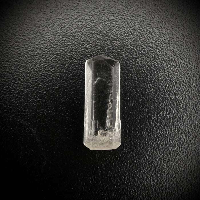 0.83 carat Burmese phenakite drill bit crystal for sale, glass clear, natural termination available at sanctuaryofstones.com photo 5