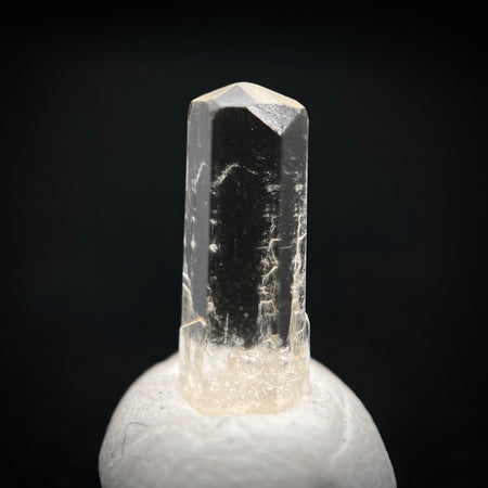 0.83 carat Burmese phenakite drill bit crystal for sale, glass clear, natural termination available at sanctuaryofstones.com photo 1