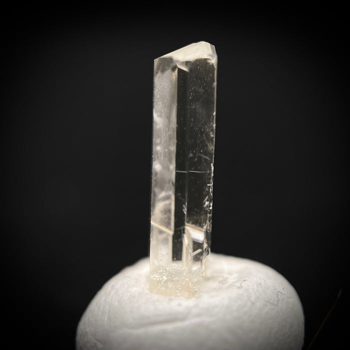 0.83 carat Burmese phenakite drill bit crystal for sale, glass clear, natural termination available at sanctuaryofstones.com photo 7