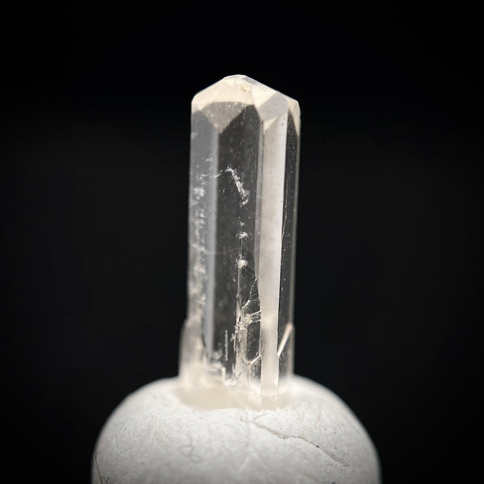 0.83 carat Burmese phenakite drill bit crystal for sale, glass clear, natural termination available at sanctuaryofstones.com photo 9