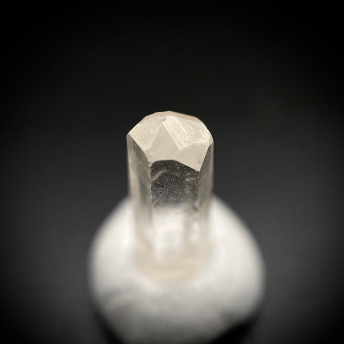 0.83 carat Burmese phenakite drill bit crystal for sale, glass clear, natural termination available at sanctuaryofstones.com photo 4