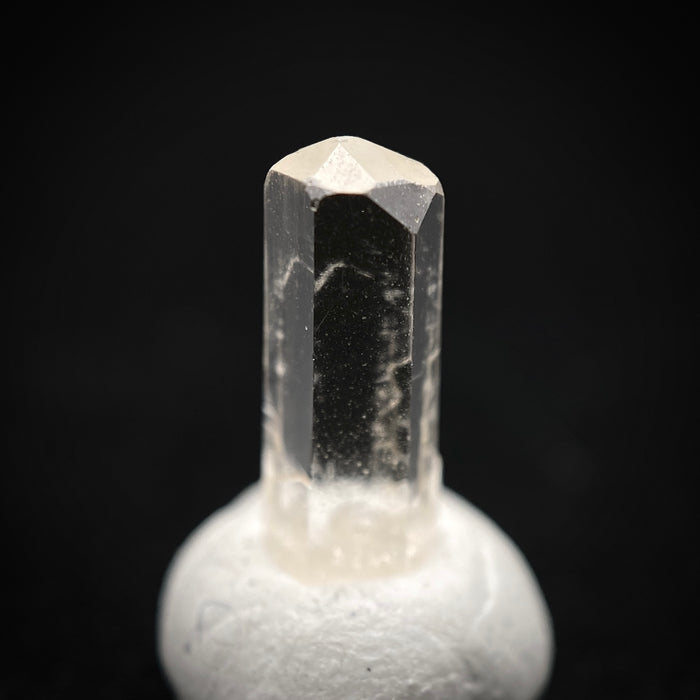0.83 carat Burmese phenakite drill bit crystal for sale, glass clear, natural termination available at sanctuaryofstones.com photo 2