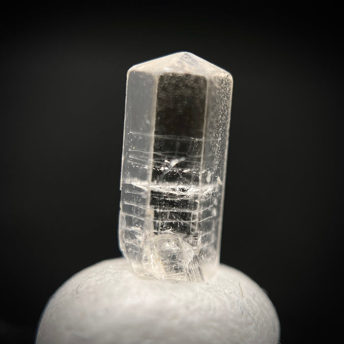 0.87 carat Burmese phenakite drill bit crystal for sale, glass clear, natural termination available at sanctuaryofstones.com photo 2