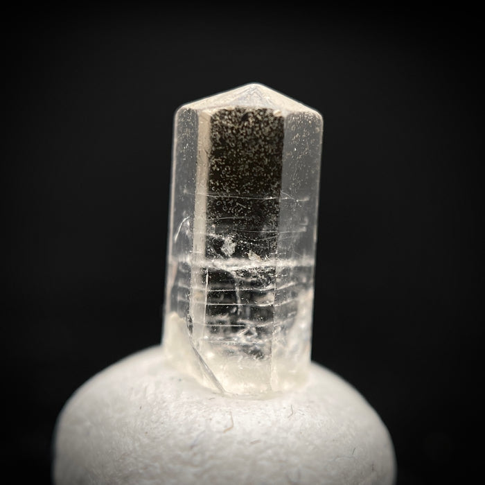 0.87 carat Burmese phenakite drill bit crystal for sale, glass clear, natural termination available at sanctuaryofstones.com photo 8