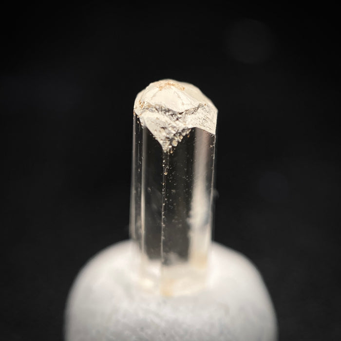 0.88 carat Burmese phenakite drill bit crystal for sale, glass clear, natural termination available at sanctuaryofstones.com photo 1