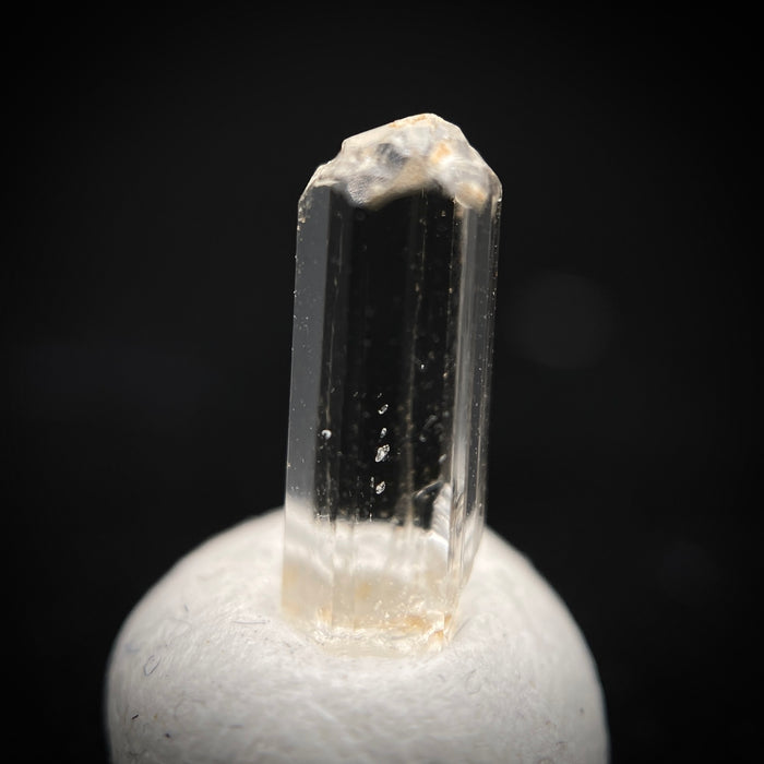 0.88 carat Burmese phenakite drill bit crystal for sale, glass clear, natural termination available at sanctuaryofstones.com photo 8