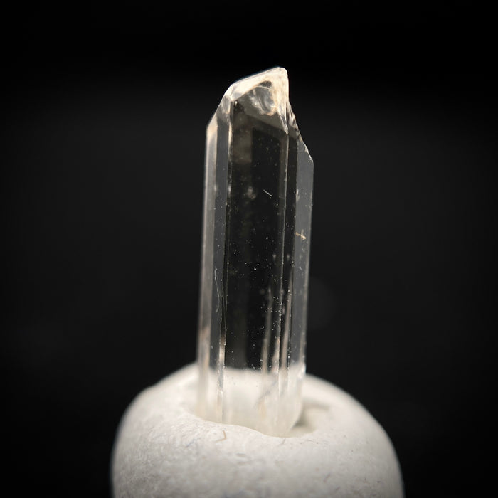 0.90 carat Burmese phenakite drill bit crystal for sale, glass clear, natural termination available at sanctuaryofstones.com photo 8