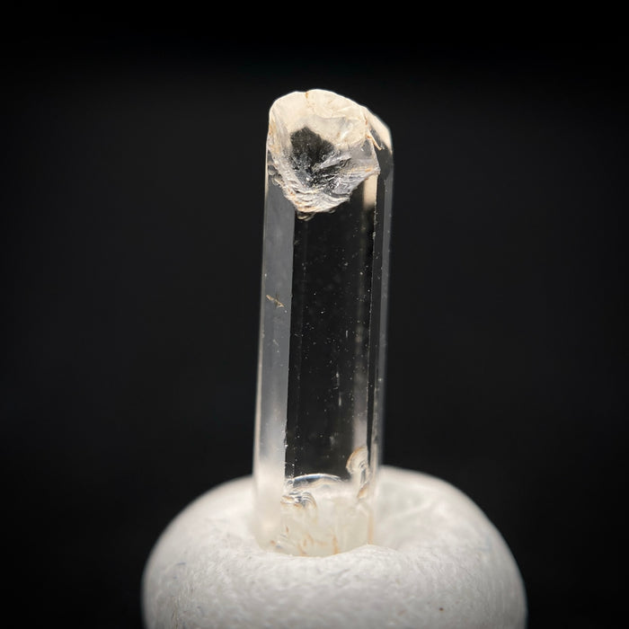 0.90 carat Burmese phenakite drill bit crystal for sale, glass clear, natural termination available at sanctuaryofstones.com photo 9