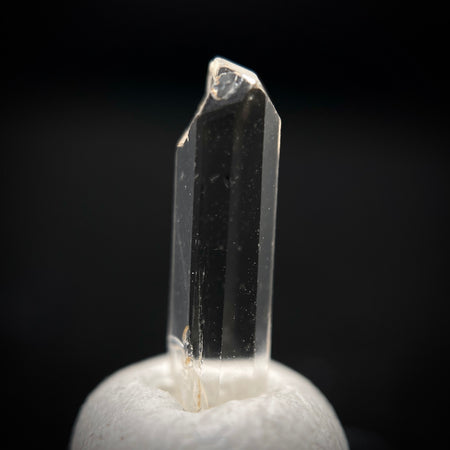 0.90 carat Burmese phenakite drill bit crystal for sale, glass clear, natural termination available at sanctuaryofstones.com photo 2