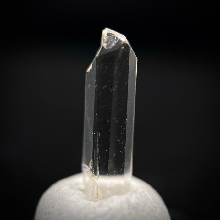 0.90 carat Burmese phenakite drill bit crystal for sale, glass clear, natural termination available at sanctuaryofstones.com photo 2