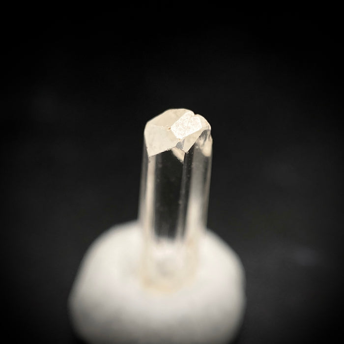 0.90 carat Burmese phenakite drill bit crystal for sale, glass clear, natural termination available at sanctuaryofstones.com photo 5