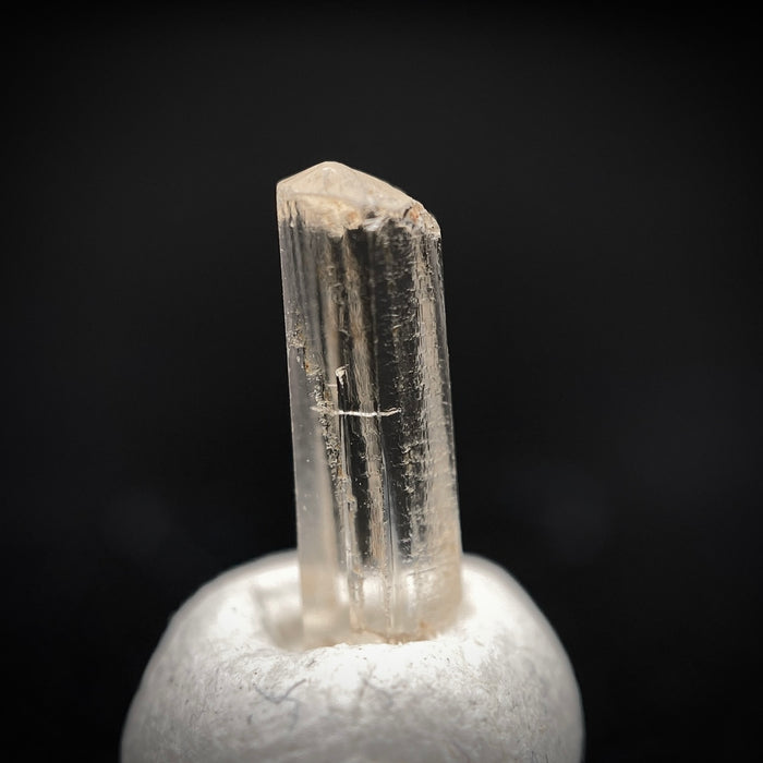 0.92 carat Burmese phenakite drill bit crystal for sale, glass clear, natural termination available at sanctuaryofstones.com photo 6