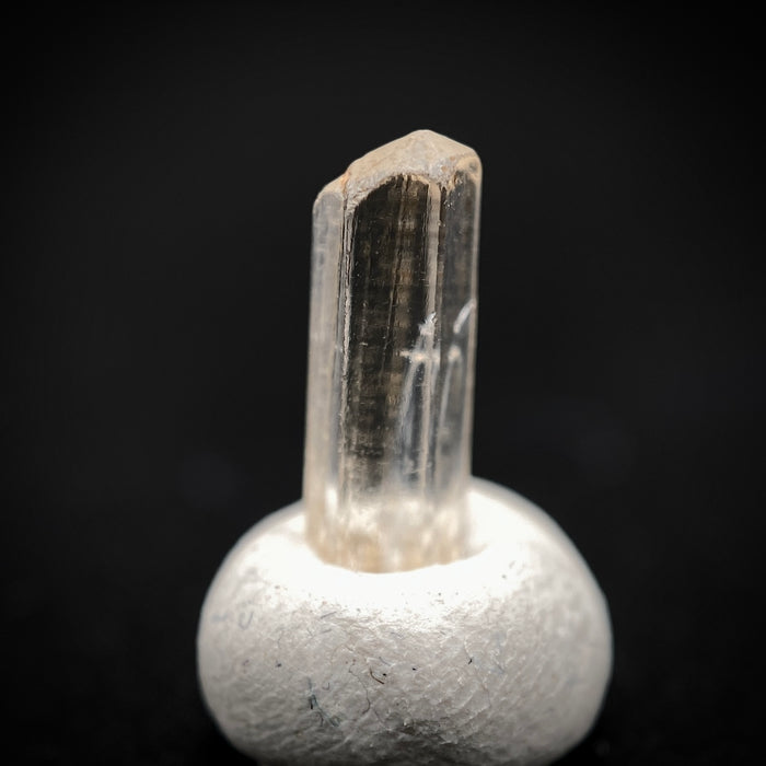 0.92 carat Burmese phenakite drill bit crystal for sale, glass clear, natural termination available at sanctuaryofstones.com photo 8