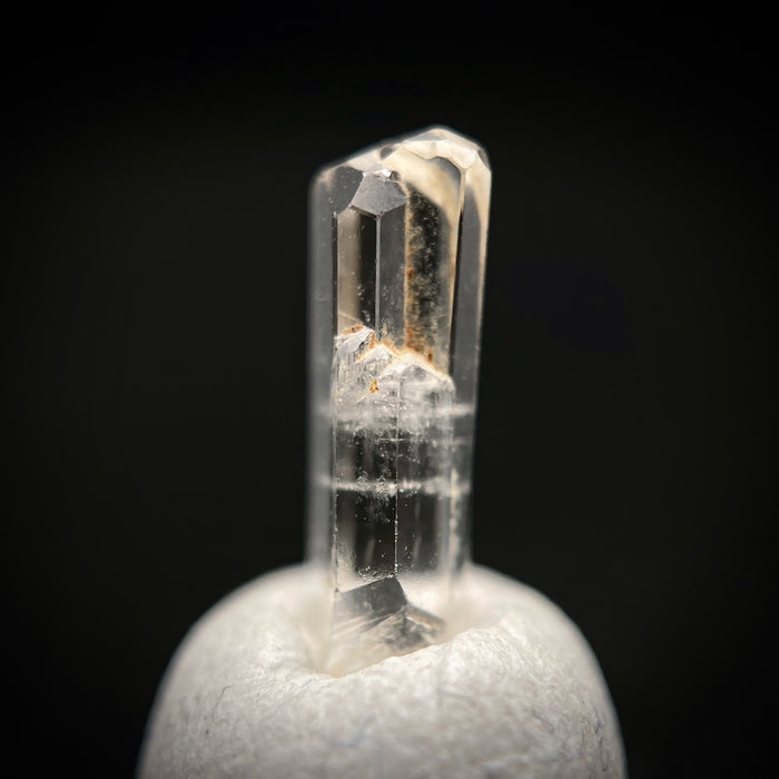 0.93 carat Burmese phenakite drill bit crystal for sale, glass clear, natural termination available at sanctuaryofstones.com photo 9