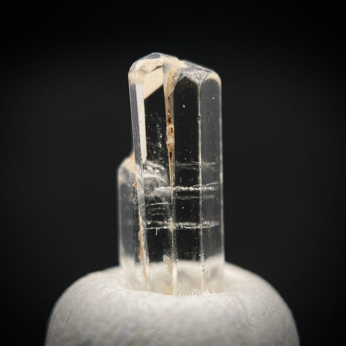0.93 carat Burmese phenakite drill bit crystal for sale, glass clear, natural termination available at sanctuaryofstones.com photo 10