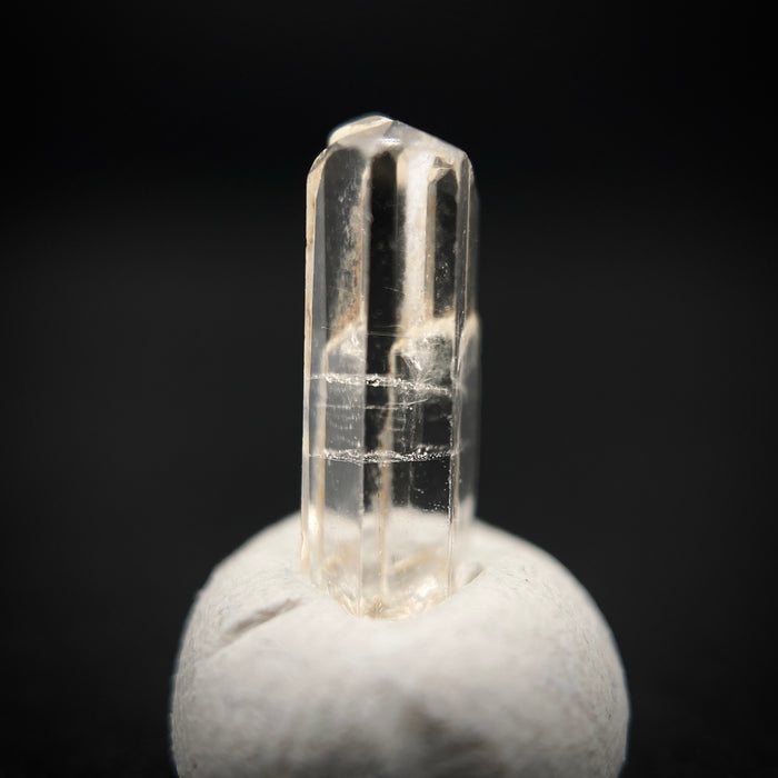 0.93 carat Burmese phenakite drill bit crystal for sale, glass clear, natural termination available at sanctuaryofstones.com photo 11