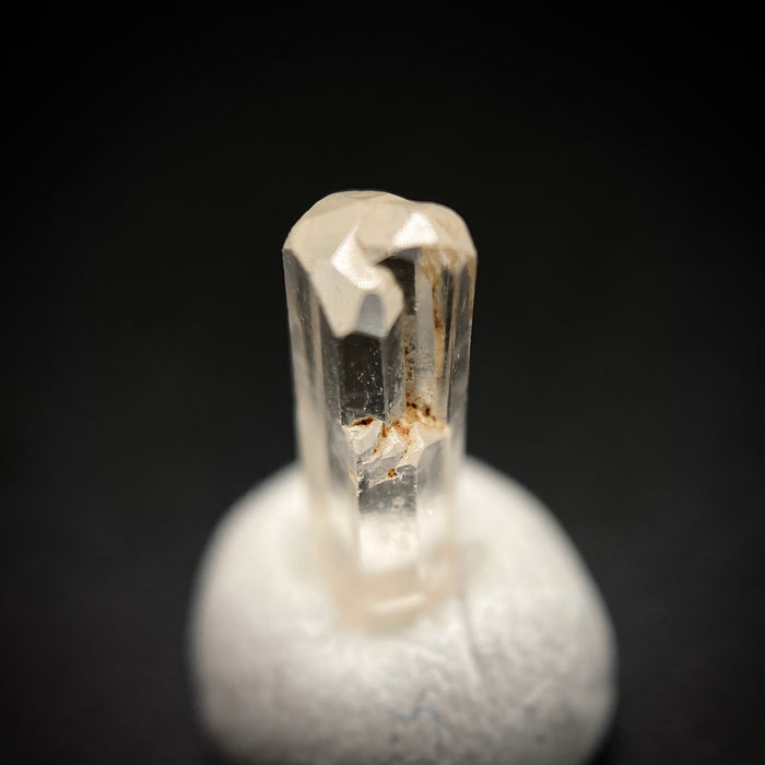 0.93 carat Burmese phenakite drill bit crystal for sale, glass clear, natural termination available at sanctuaryofstones.com photo 8