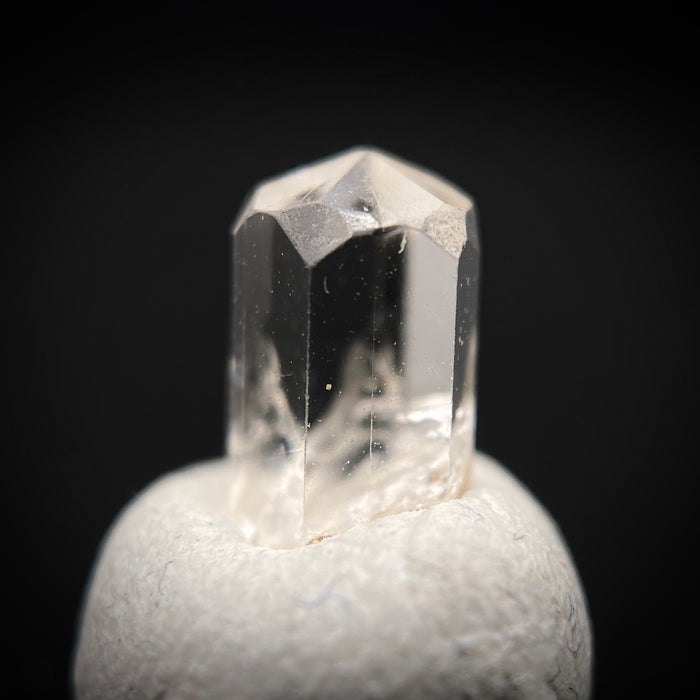 1 carat Burmese phenakite drill bit crystal for sale, glass clear, natural termination available at sanctuaryofstones.com photo 3