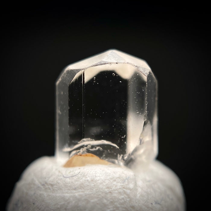 1 carat Burmese phenakite drill bit crystal for sale, glass clear, natural termination available at sanctuaryofstones.com photo 7