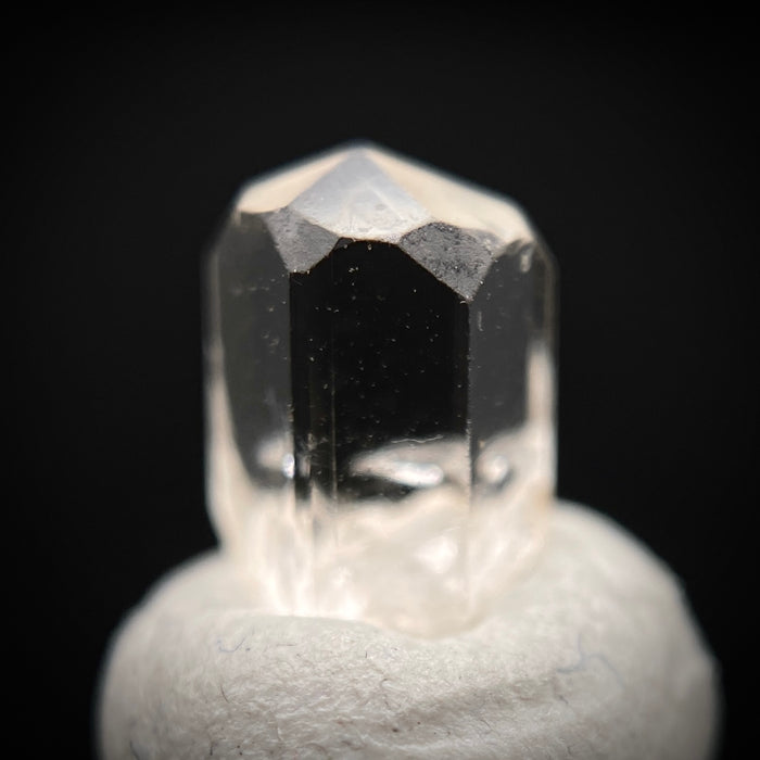 1 carat Burmese phenakite drill bit crystal for sale, glass clear, natural termination available at sanctuaryofstones.com photo 9