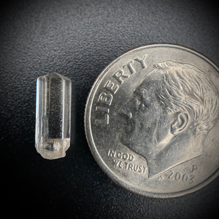 1.03 carat Burmese phenakite drill bit crystal for sale, glass clear, natural termination available at sanctuaryofstones.com photo 10