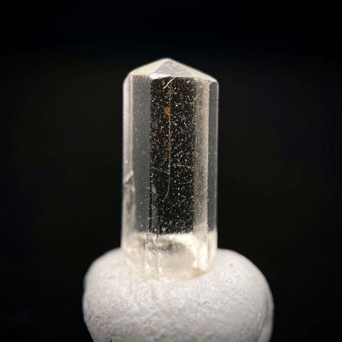 1.03 carat Burmese phenakite drill bit crystal for sale, glass clear, natural termination available at sanctuaryofstones.com photo 8
