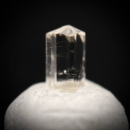 0.29 carat Burmese phenakite drill bit crystal for sale, glass clear, natural termination available at sanctuaryofstones.com photo 7