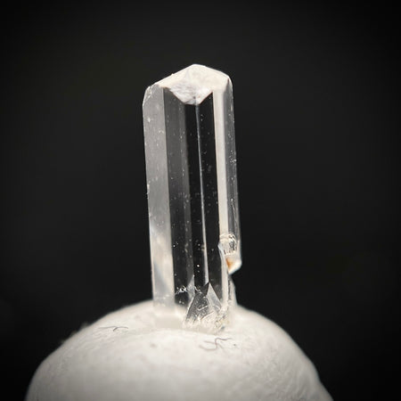 0.29 carat Burmese phenakite drill bit crystal for sale, glass clear, natural termination available at sanctuaryofstones.com photo 12
