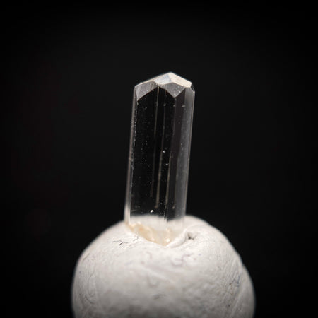 0.355 carat Burmese phenakite drill bit crystal for sale, glass clear, natural termination available at sanctuaryofstones.com photo 3