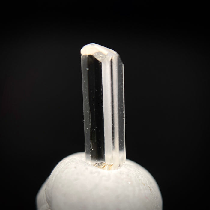 0.355 carat Burmese phenakite drill bit crystal for sale, glass clear, natural termination available at sanctuaryofstones.com photo 6