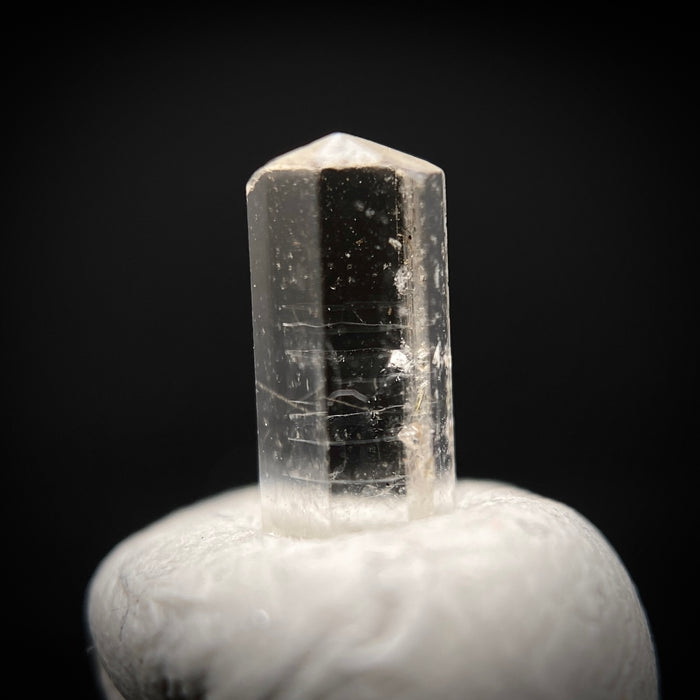 0.415 carat Burmese phenakite drill bit crystal for sale, glass clear, natural termination available at sanctuaryofstones.com photo 2