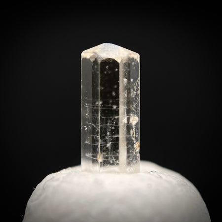 0.415 carat Burmese phenakite drill bit crystal for sale, glass clear, natural termination available at sanctuaryofstones.com photo 1
