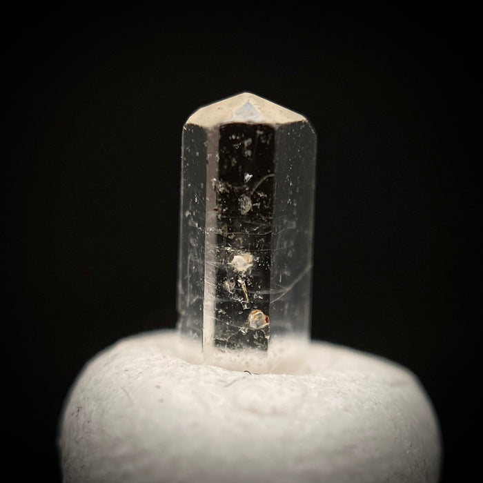 0.415 carat Burmese phenakite drill bit crystal for sale, glass clear, natural termination available at sanctuaryofstones.com photo 7