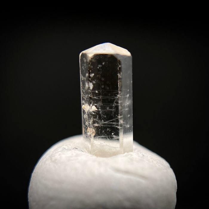 0.415 carat Burmese phenakite drill bit crystal for sale, glass clear, natural termination available at sanctuaryofstones.com photo 8