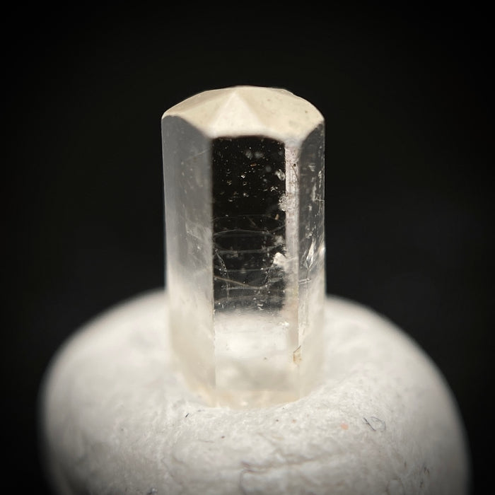 0.415 carat Burmese phenakite drill bit crystal for sale, glass clear, natural termination available at sanctuaryofstones.com photo 9