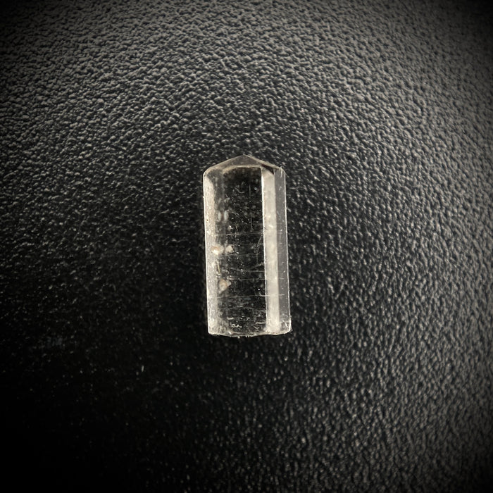 0.415 carat Burmese phenakite drill bit crystal for sale, glass clear, natural termination available at sanctuaryofstones.com photo 4
