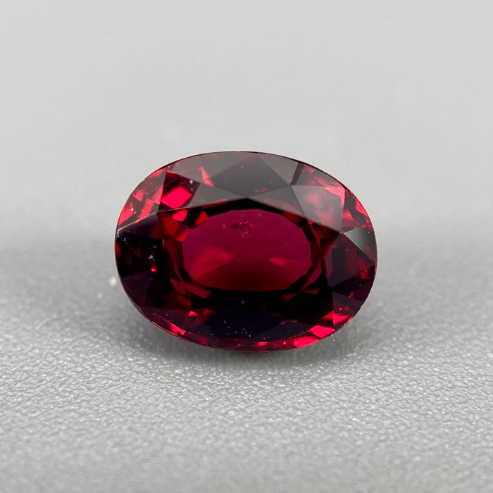 untreated, unheated Burmese pigeon blood red spinel oval gemstone, 1.31 carats, from sanctuary of stones dot com, image 3