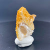 Large Mexican danburite crystal specimen with druzy quartz and golden calcite coating weighing 39.46 grams available on sanctuary of stones dot com photo 3